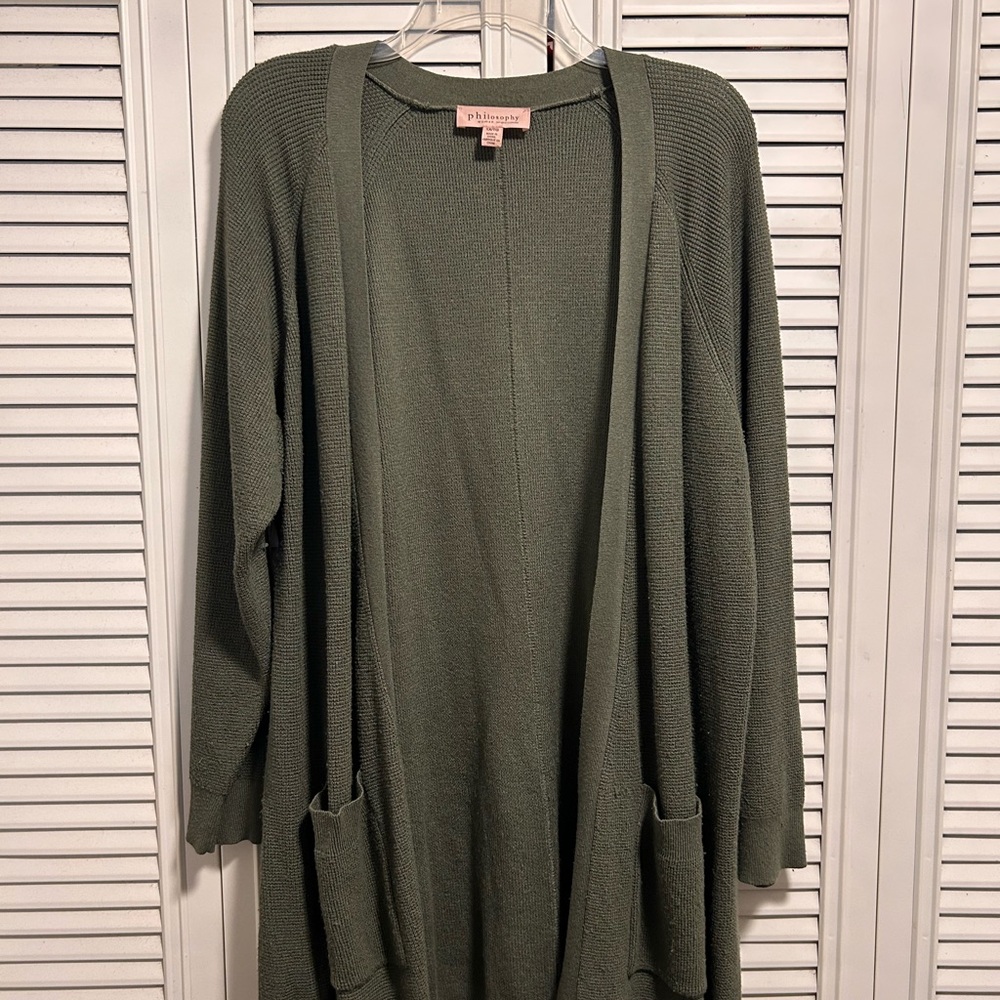 Philosophy Sage Green Women's Cardigan